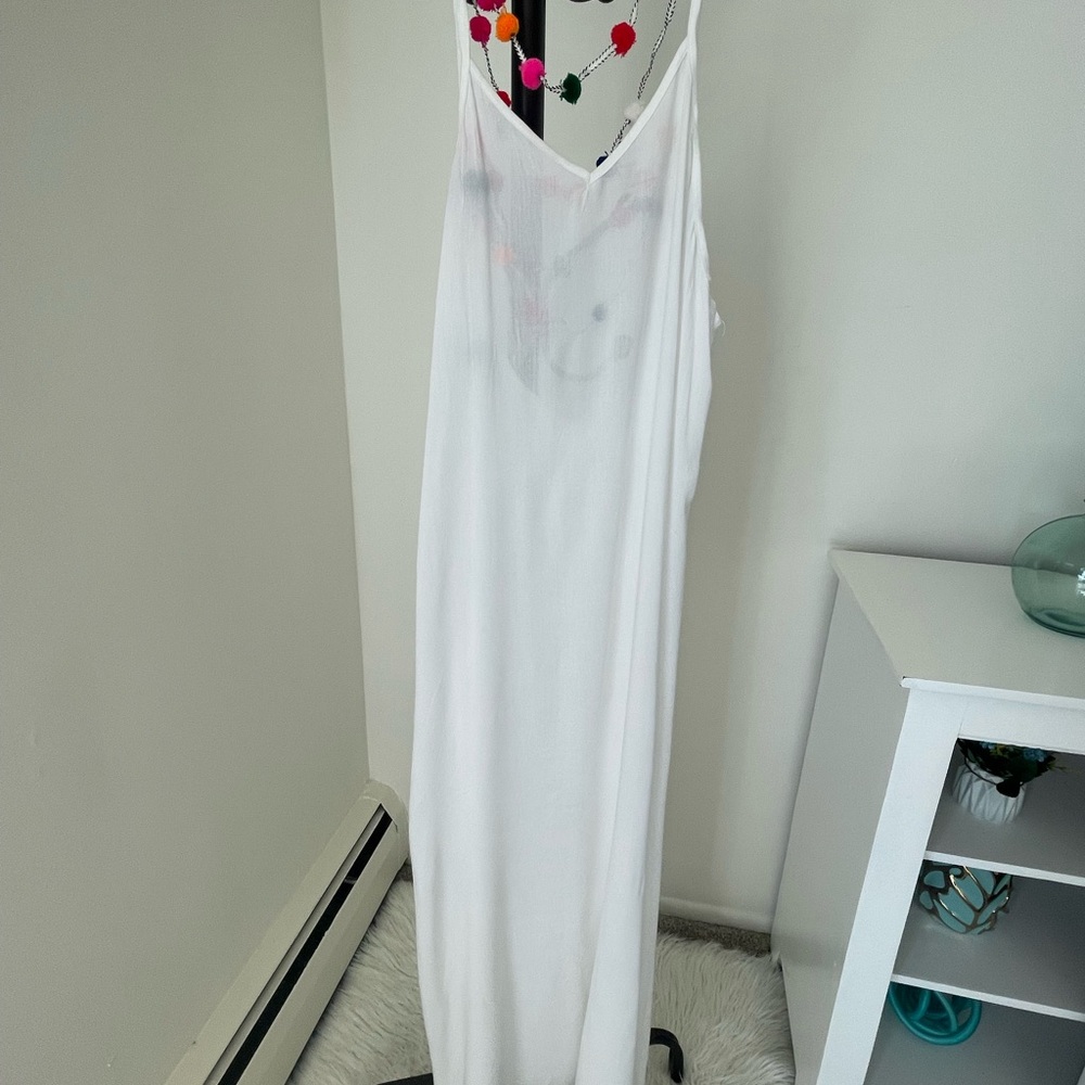 Elegant White Swim Coverup